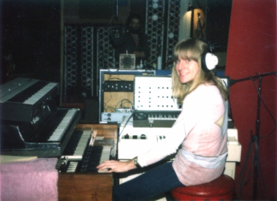 Charles behind the keys.